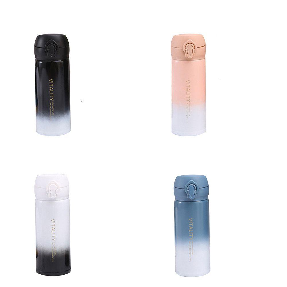 SUENIN Bình Nước Giữ Nhiệt 500ml Thiết Kế Đơn Giản Màu Gradient Phong Cách Bắc Âu
