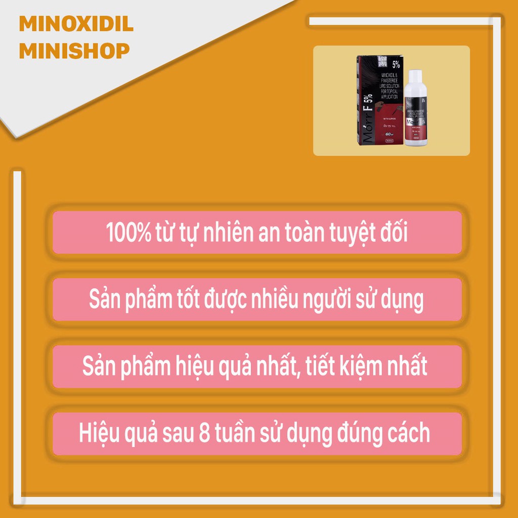 Thuốc mọc râu tóc Minoxidil & Finasteride 5% - Morr F5