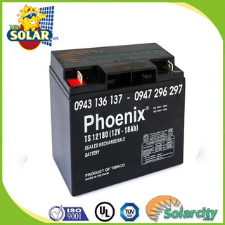 Ắc quy viễn thông Phoenix 12V - 18A dùng cho loa kẹo kéo, lưu điện