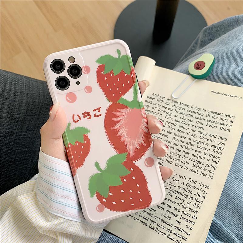 Ốp Lưng Silicon IMD Bảo Vệ Camera Fruits