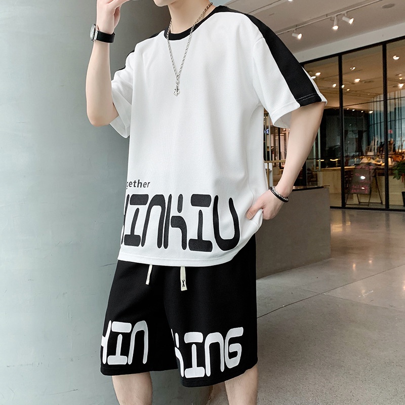 Set Đồ Thể Thao Ngắn Tay Thời Trang Năng Động Cho Nam
