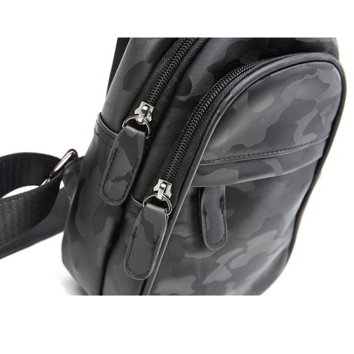 Túi đeo chéo, da PU cao cấp, họa tiết Camo, rằn ri | BigBuy360 - bigbuy360.vn