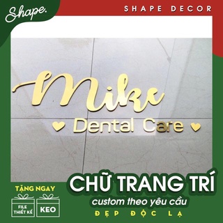 Chữ alu dán nổi trang trí