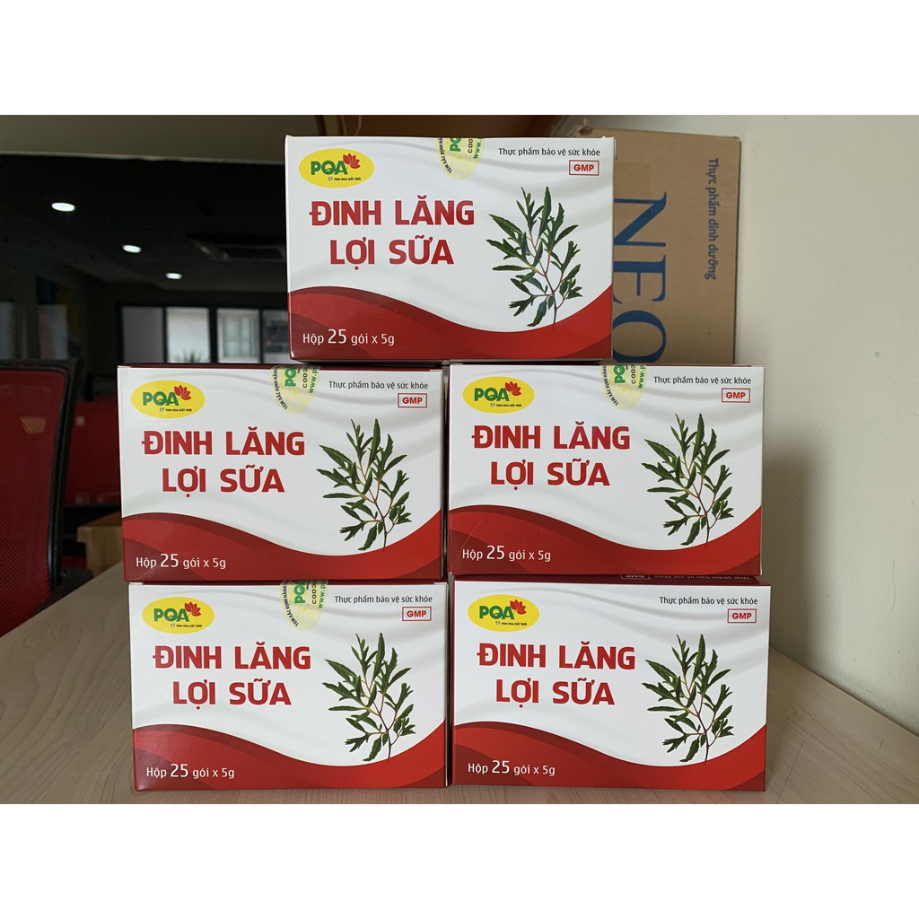 Đinh Lăng Lợi Sữa PQA - hộp 25 gói tốt cho mẹ lợi cho con