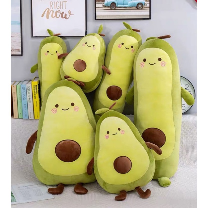 Gấu Bông Fruit Avocado Trái Bơ Siêu Hot 2 Size (Tròn-Dài) - Diabrand