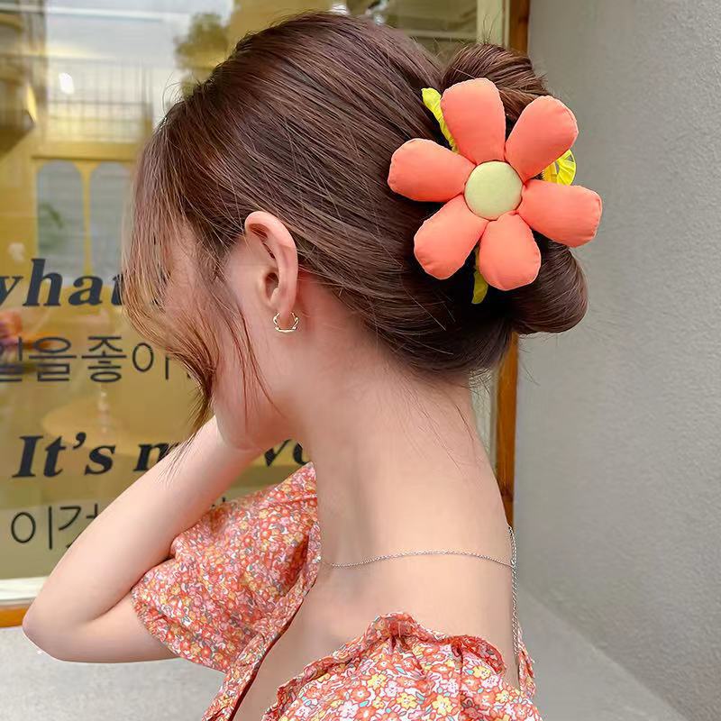 Kẹp Tóc Kim Loại Hình Hoa Dễ Thương Cho Nữ