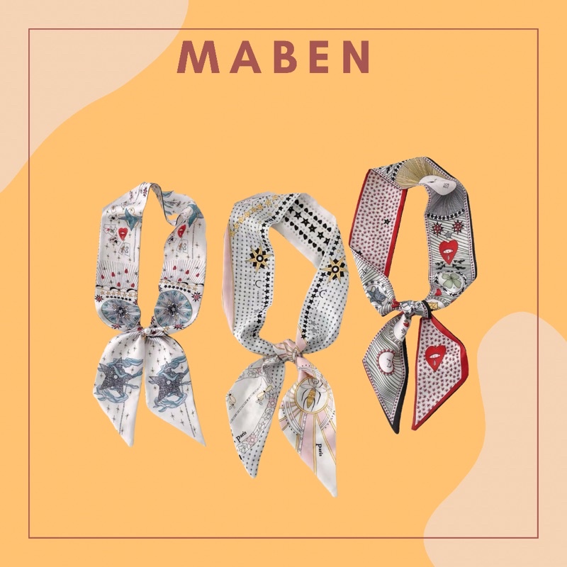 Khăn quấn túi xách lá bài tarot - Maben