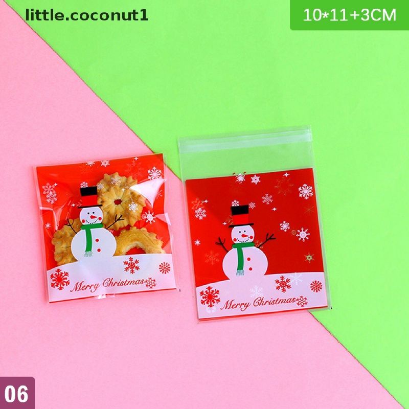 NOEL - 10 túi đựng quà, bánh kẹo hình giáng sinh