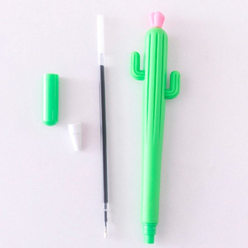 Bút Bi Mực Đen 0,5Mm Hình Cây Xương Rồng