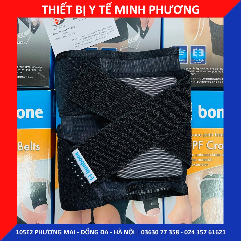 Đai cố định đầu gối cao cấp BONBONE Nhật Bản size S M L XL