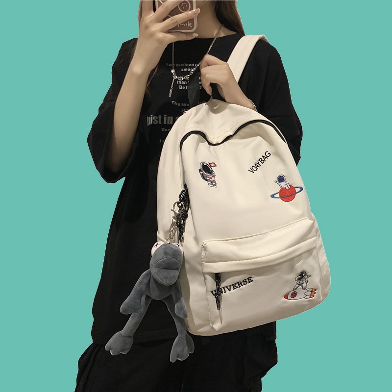 Balo thời trang nam nữ in hình phi hành gia phong cách trẻ trung dễ phối đồ