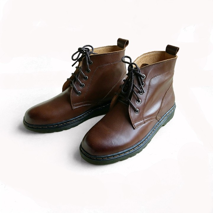 Giày cao cổ nam da bò nâu | BigBuy360 - bigbuy360.vn