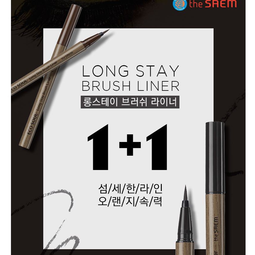 [The Saem] Bút Kẻ Mắt The Saem Eco Soul Long Stay Brush Liner