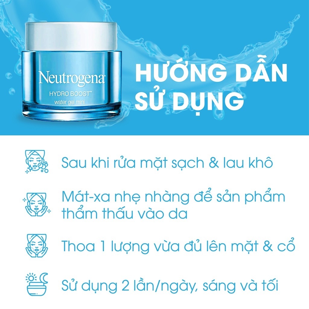 [TRIAL SIZE] Kem Dưỡng Ẩm Cấp Nước Cho Da Dầu Neutrogena Hydro Boost Water Gel Mini 15g
