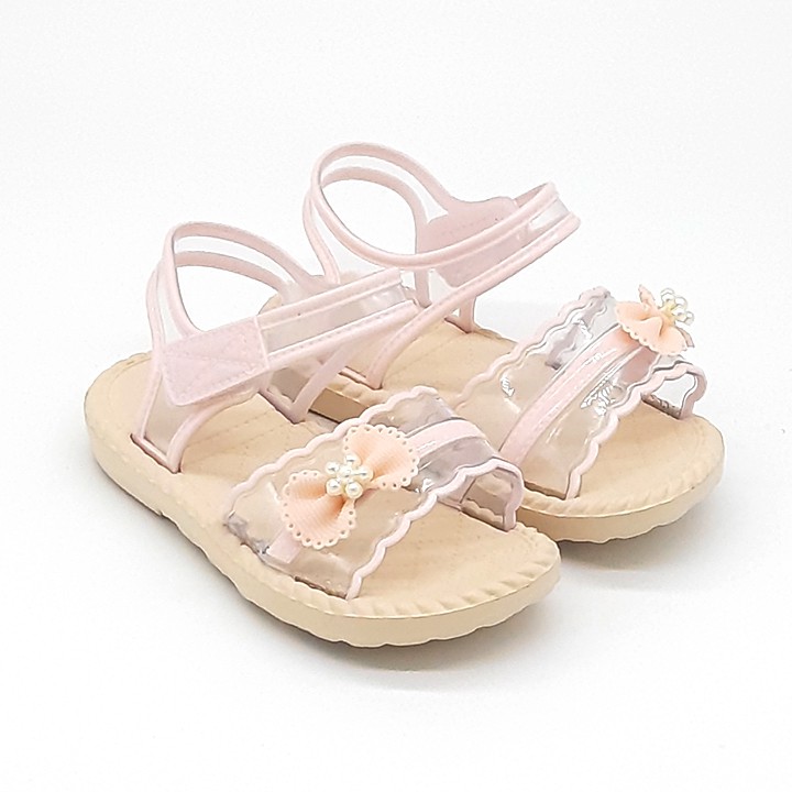 Sandal trẻ em quai pvc có quai hậu kết nơ xinh xắn thời trang VYS TA6701 (Nhiều màu)