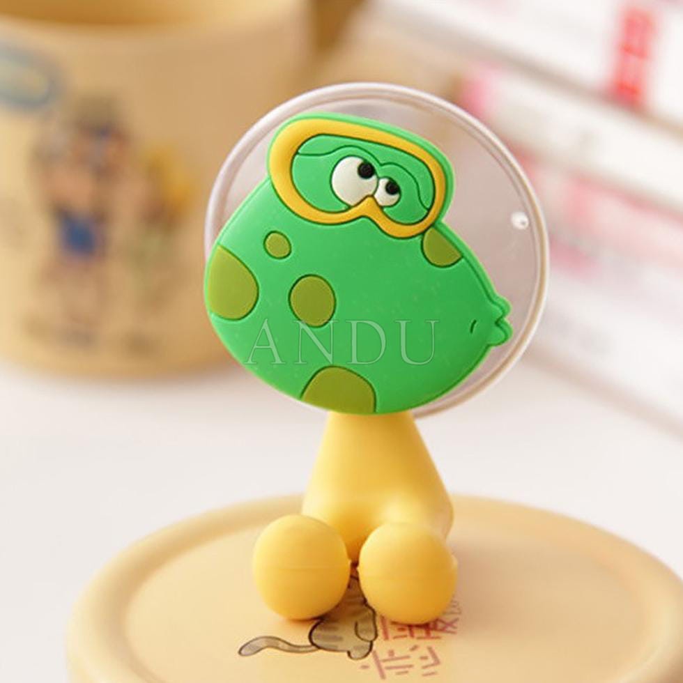Combo 5 Móc Hít Tường Treo Bàn Chải, Móc Dán Tường Hình Thú
