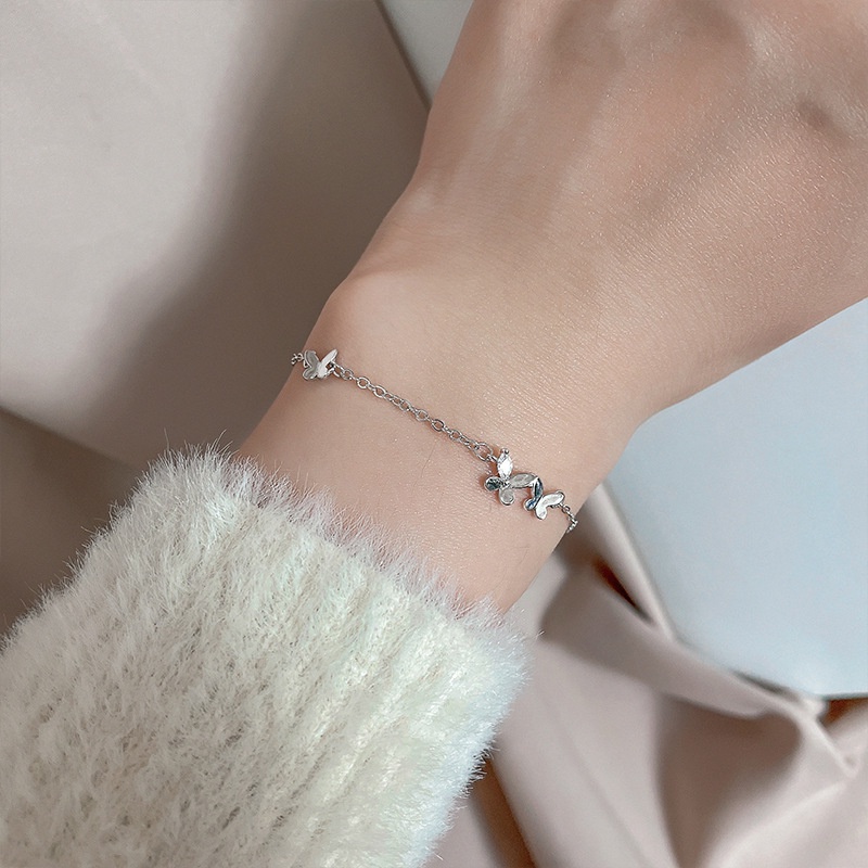 Vòng tay nữ mạ bạc 925 đẹp thanh mảnh cao cấp trang sức CINLA VT031