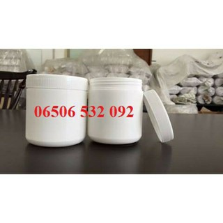 Bộ 50 Hủ Nhựa Trắng Đục Lùn HV20 đựng từ 300-400g tùy loại bột mịn