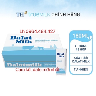 Sữa tuyệt trùng vị tự nhiên Đà Lạt Milk 180ml