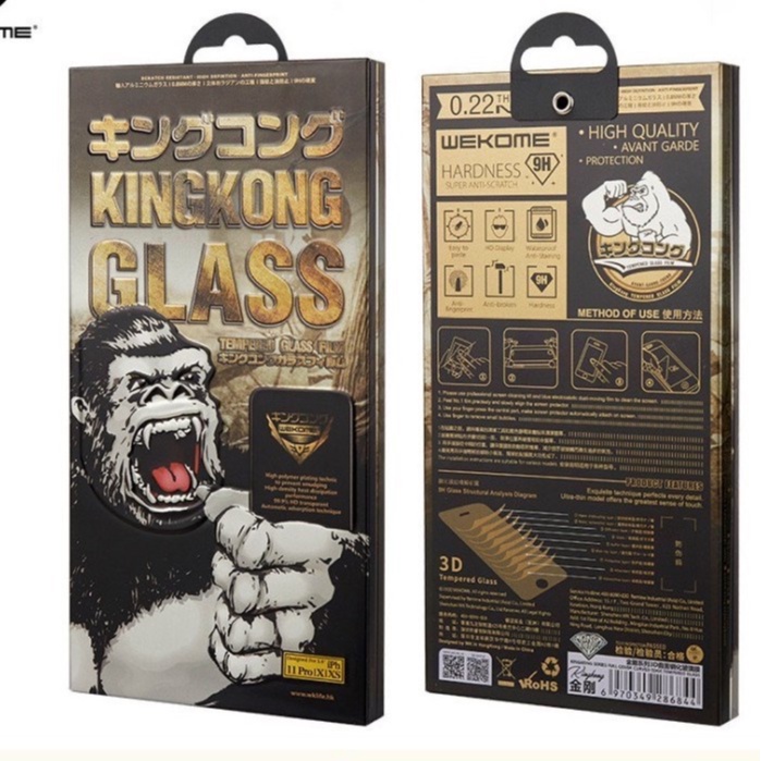 Kính cường lực kingkong iPhone 14Promax/3promax/13pro/13/12promax/12pro/12/11promax/11pro/11/xsmax/x/7plus/8plus