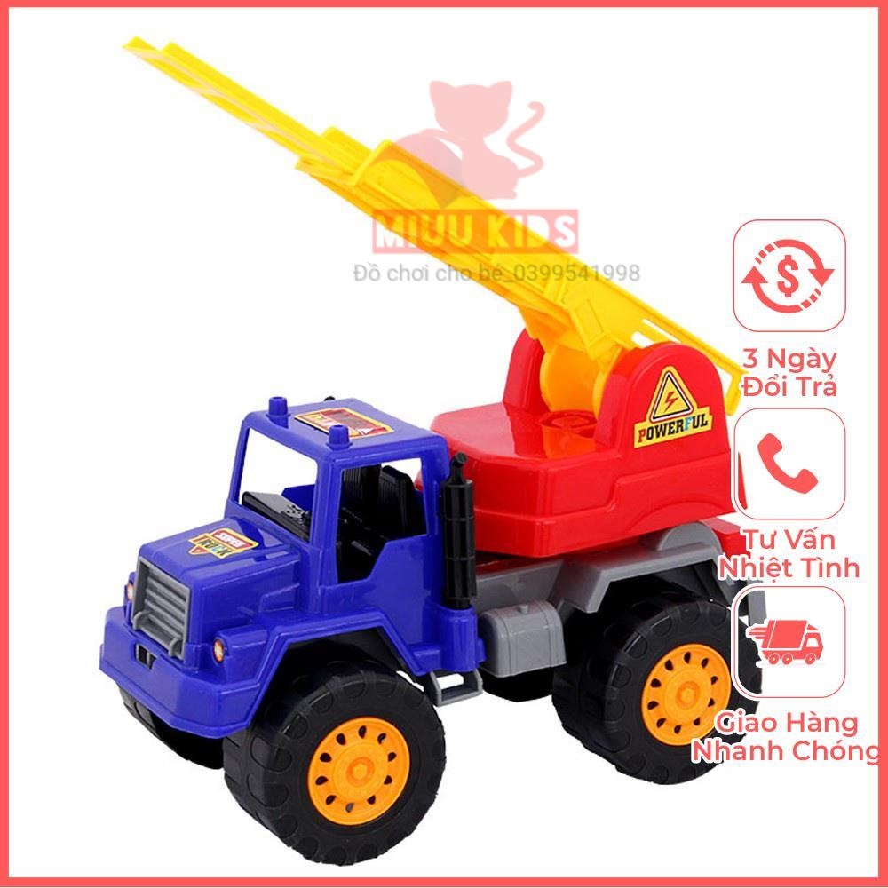 Đồ Chơi Mô Hình Xe Công Trình stt-Xe Thang  Hàng Việt nam