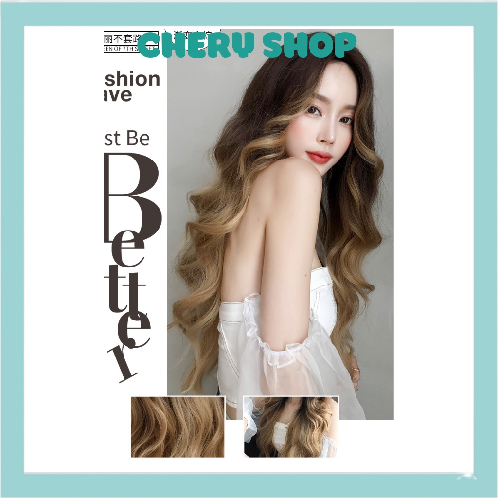 Tóc giả nữ đẹp ,,💄 FREESHIP 💄 nguyên đầu 2 mái bay vang tây
