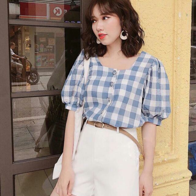 Áo sơ mi caro sọc
