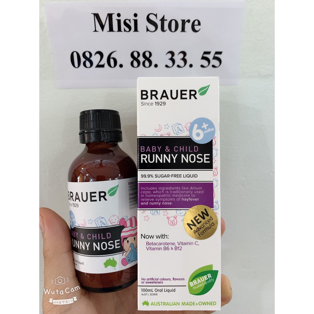 Siro mũi cho bé Brauer Runny Nose 100ml