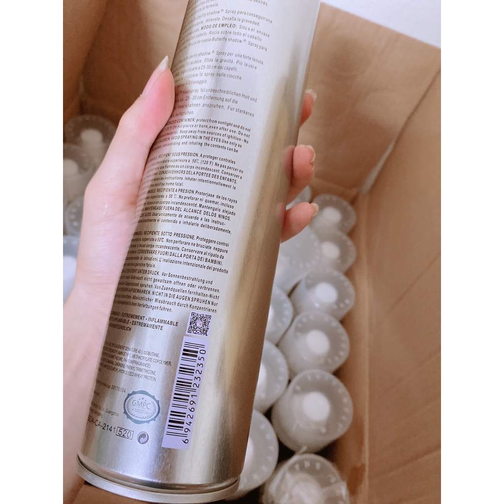 Gôm xịt tóc Butterfly Shadow 320ml 600ml Chính hãng, Gôm bạc giữ nếp tạo kiểu nam nữ