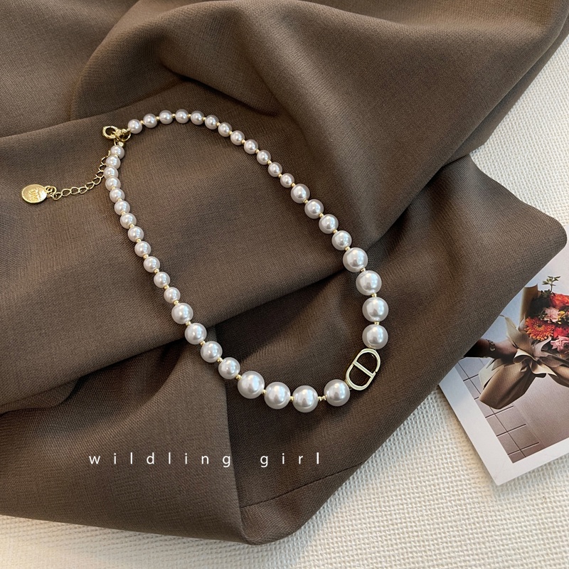 Vòng Cổ Choker Đính Ngọc Trai Thời Trang Cho Nữ