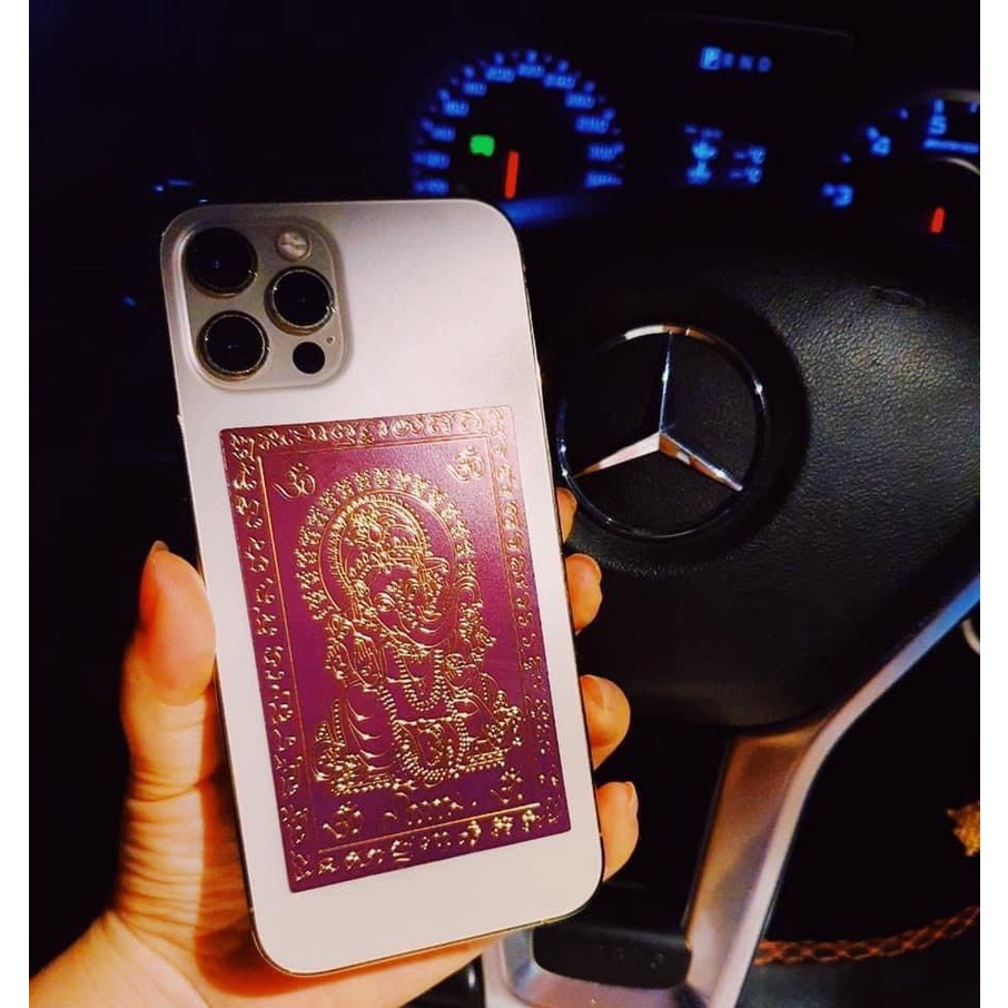 Linh phù dán voi Geisha tây tạng mix ràu vàng mini mang lại bình an tài lộc