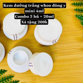 Combo tách set 5 hũ kem dưỡng Whoo trắng da 4ml