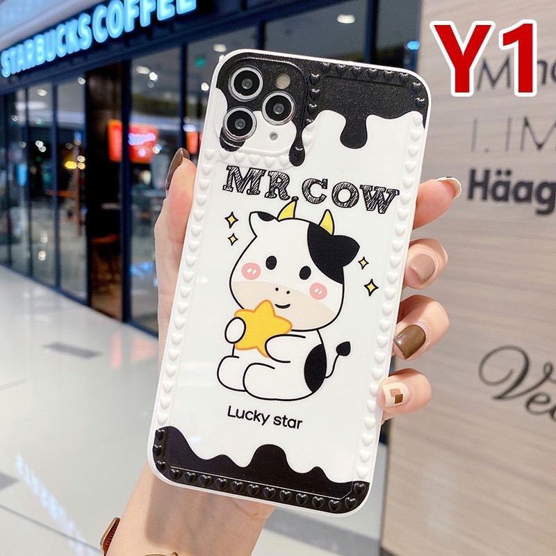 Ốp Lưng Iphone Bò Sữa Cow Full Viền Tim 5/5s/6/6plus/6s/6splus/7/7plus/8/8plus/x/xr/xs/11/12/11promax/plus/12promax