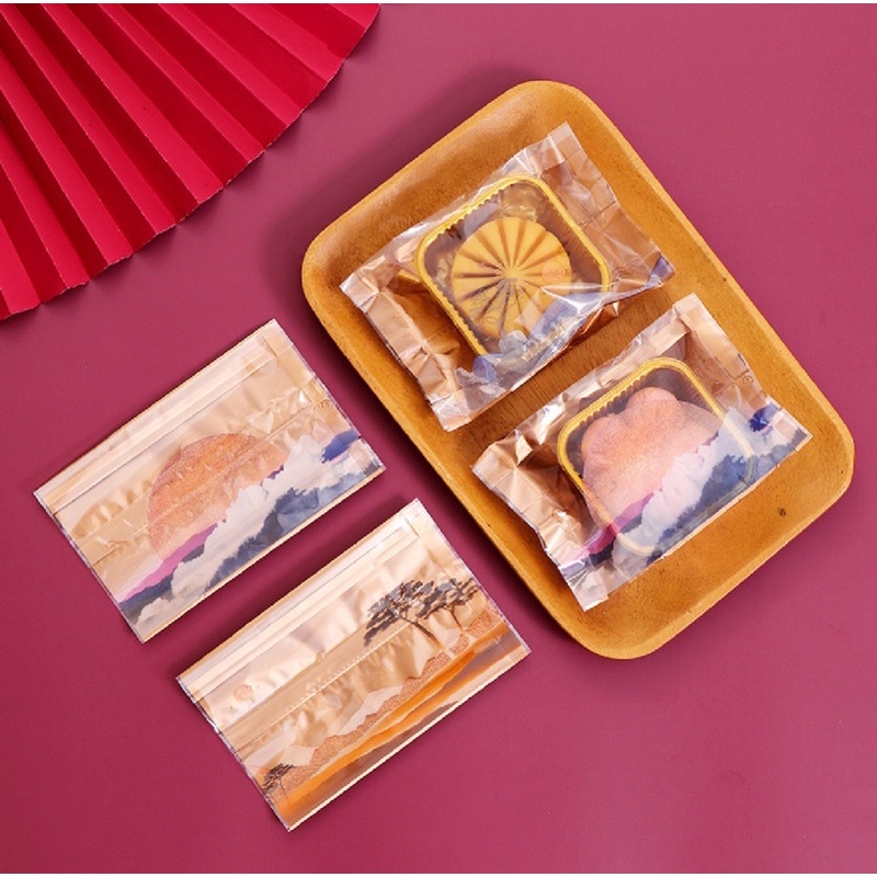 set 100 vỏ khay túi bánh trung thu 50gam