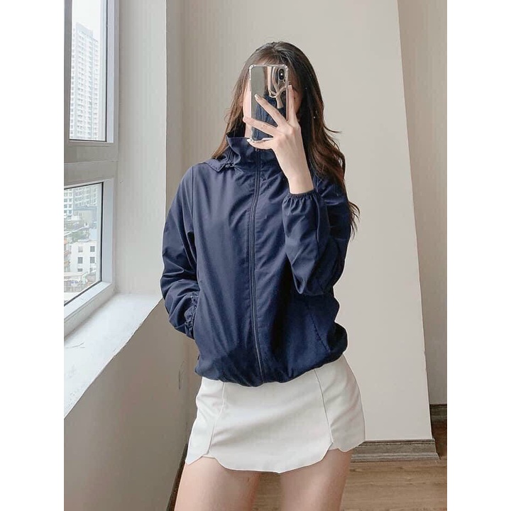 Áo GIÓ GU lót lưới siêu nhẹ cho bạn nữ