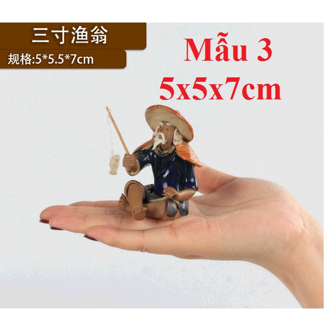 TIỂU CẢNH CỤ GIÀ CÂU CÁ - TIỂU CẢNH TRANG TRÍ - TRANG TRÍ - TƯỢNG TRANG TRÍ