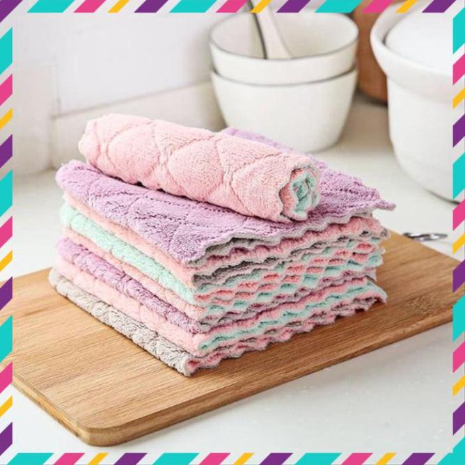 ( Xịn Xò ) Sét 10c khăn lau đa năng, hàng lau siêu mềm, siêu sạch nhập khẩu