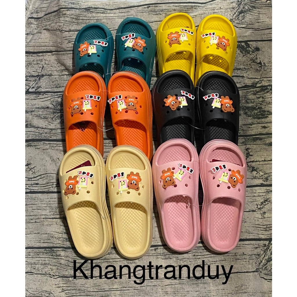 DÉP BẢNG ĐẾ CAO NỮ NHỰA SIÊU NHẸ GẮN THÚ SIZE 36-40