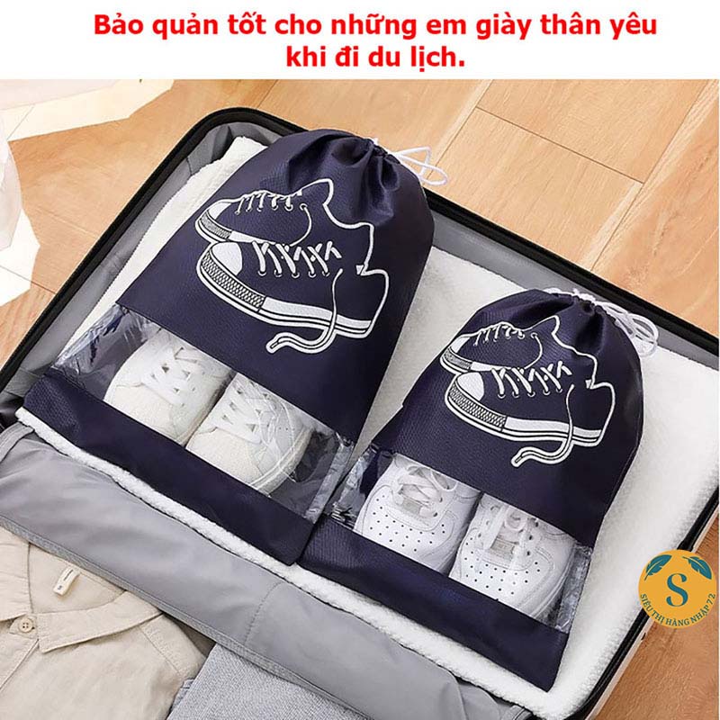 Túi Đựng Giày Hoạ Tiết Chống Bẩn Đi Du Lịch Tiện Lợi [TÚI ĐỰNG GIẦY]