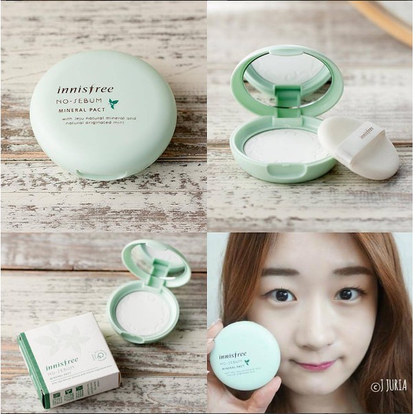 (Auth - có bill) Phấn nén kiềm dầu No Sebum Innisfree