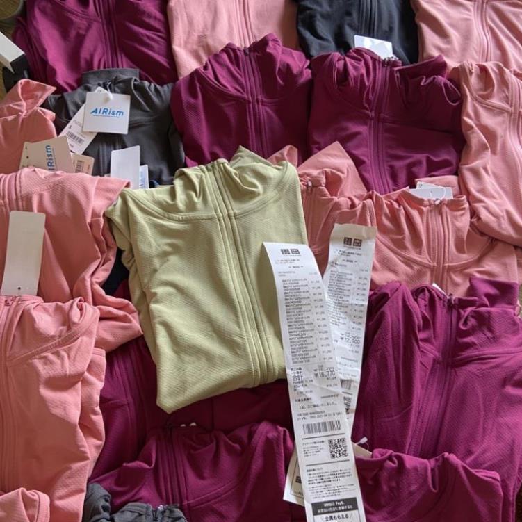 UNIQLO - Áo chống nắng thun lạnh Uniqlo Airism mẫu 2021 (chính hãng mua tại Nhật) 2022 ⚡