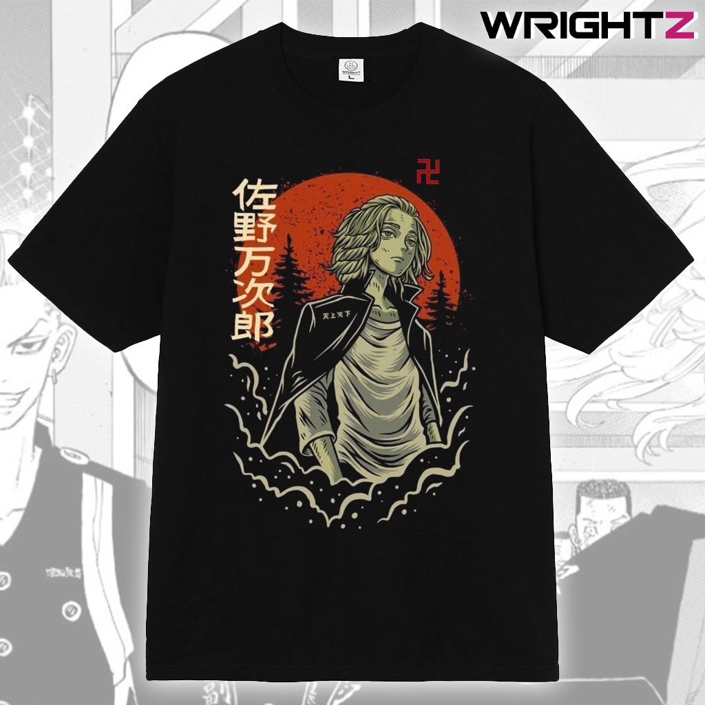 Áo thun Mikey Tokyo Revengers Sano Manjiro Manga Anime cotton form rộng big size tay lỡ phong cách đường phố Nhật Bản