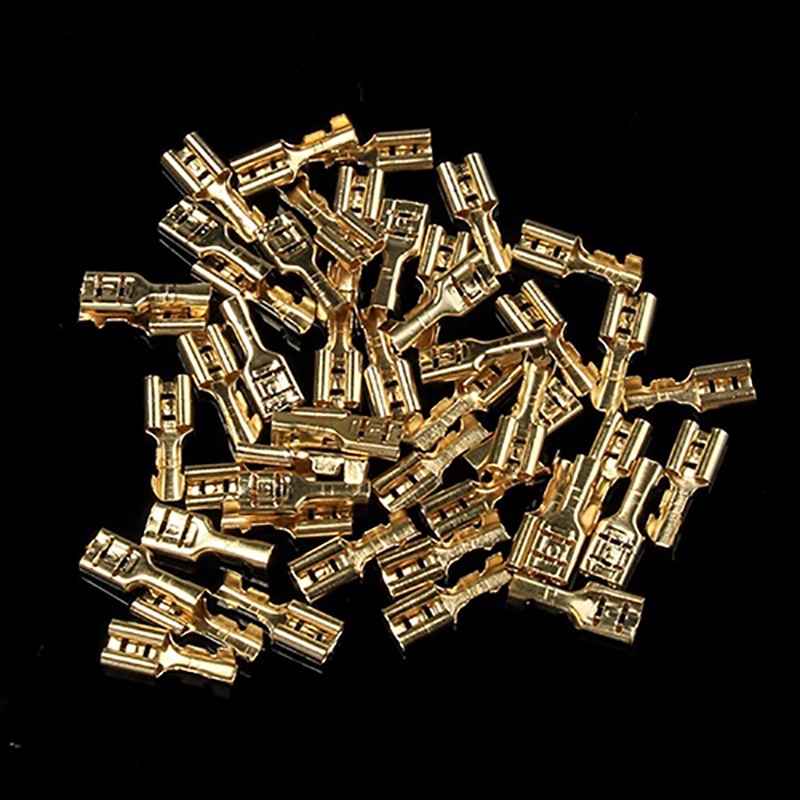 Set 50 Đầu Nối Dây Điện 2.8 / 4.8 / 6.3mm Male / Silver