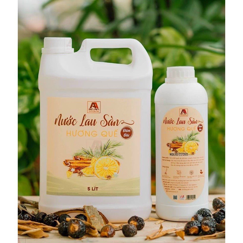Nước lau sàn quế đậm đặc An An dung tích 1 lít nước lau nhà hữu cơ an toàn tuyệt đối