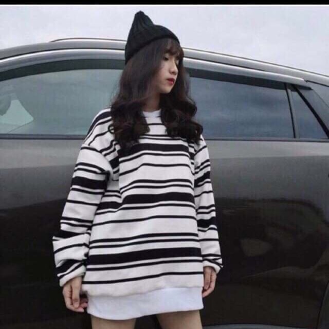 Áo nỉ kẻ so hott
