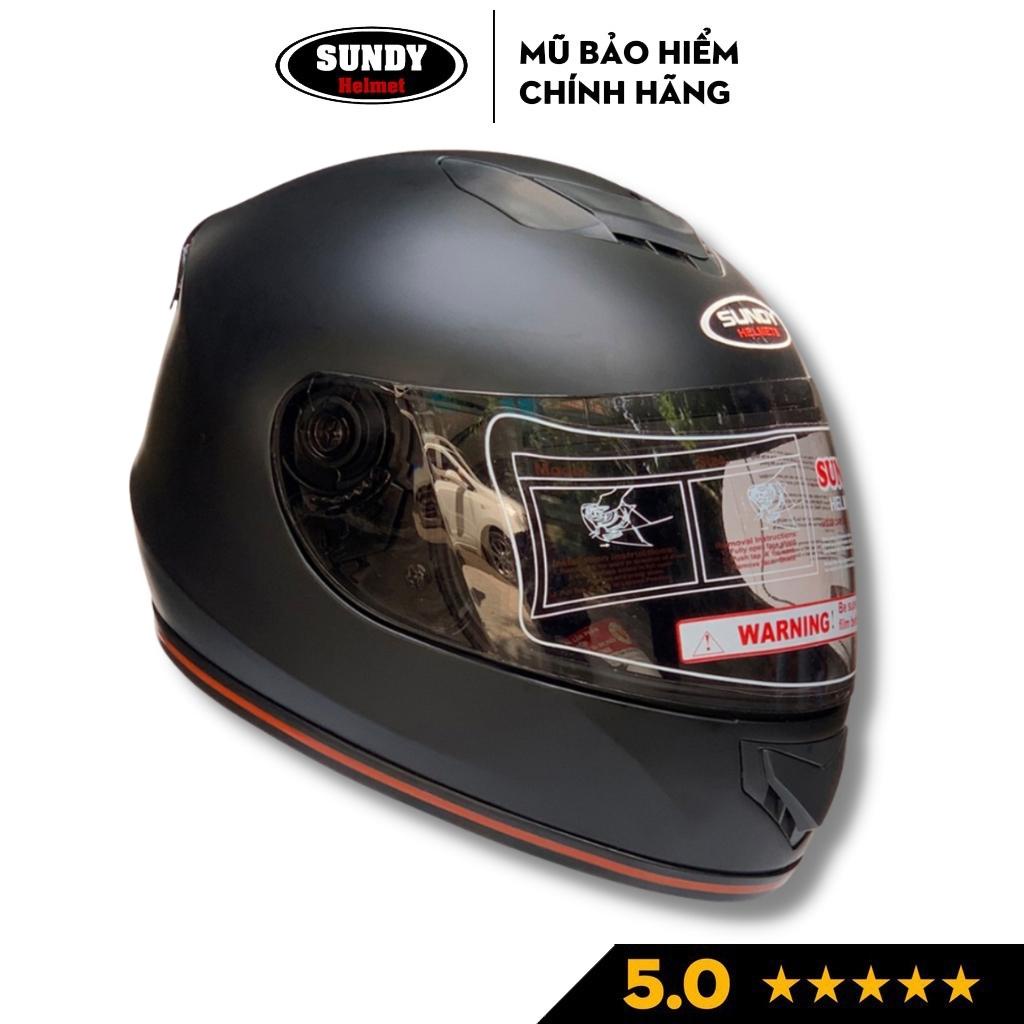 Mũ bảo hiểm full face SUNDY HP04K chuyên phượt, kiểu dáng thể thao, nhiều họa tiết, freesize (56-60cm)