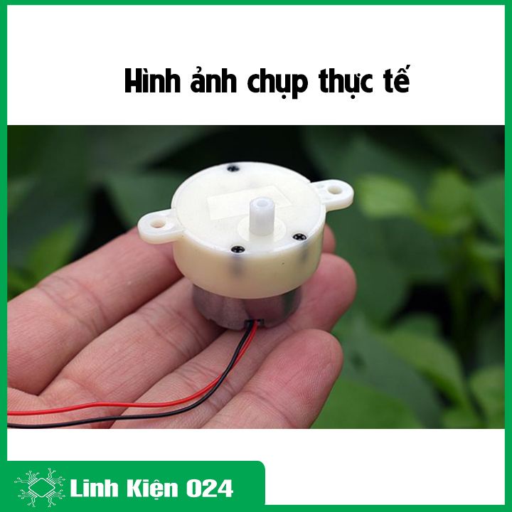 Động Cơ Giảm Tốc JS30 6-12VDC 8-16.5 Vòng/phút