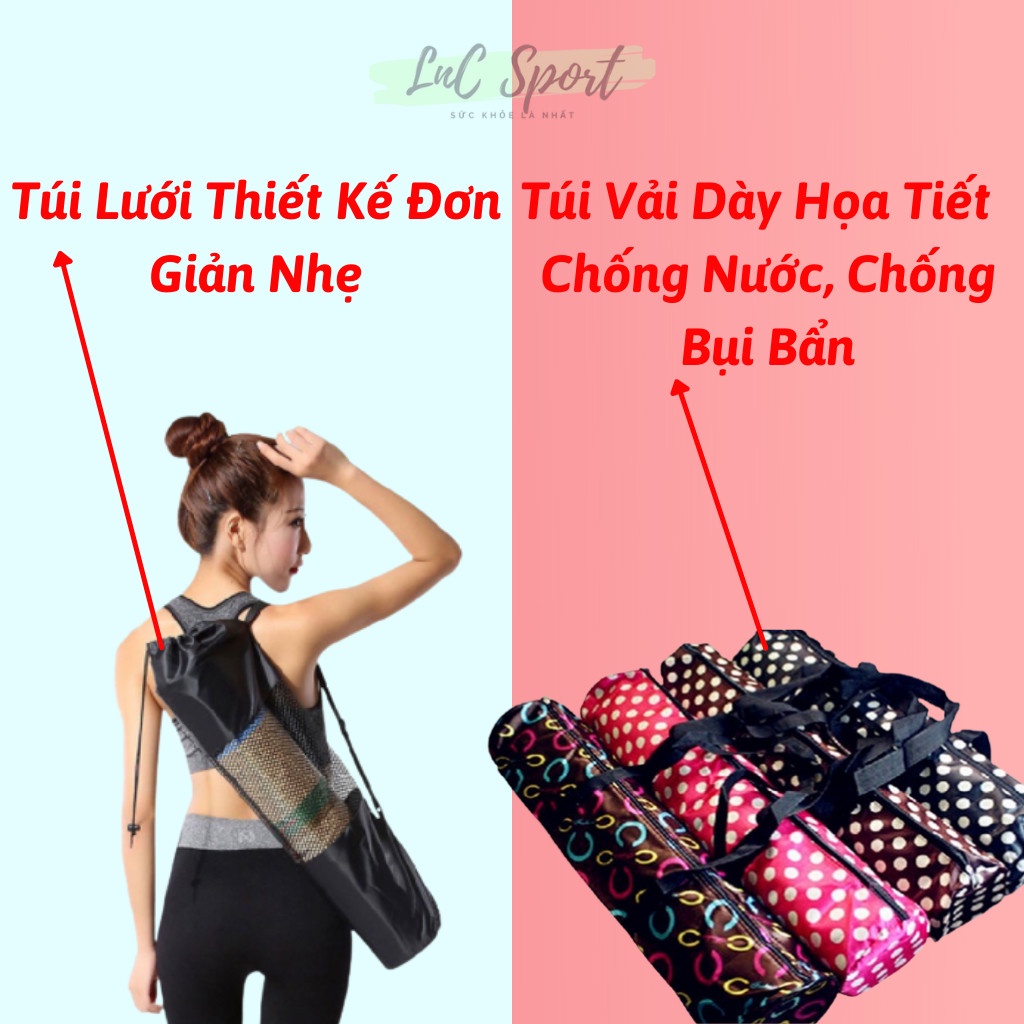 Thảm Tập Yoga Gym 2 Lớp TPE Chống Trơn Trượt 6mm-8mm tập tại nhà [Hàng Chính Hãng].