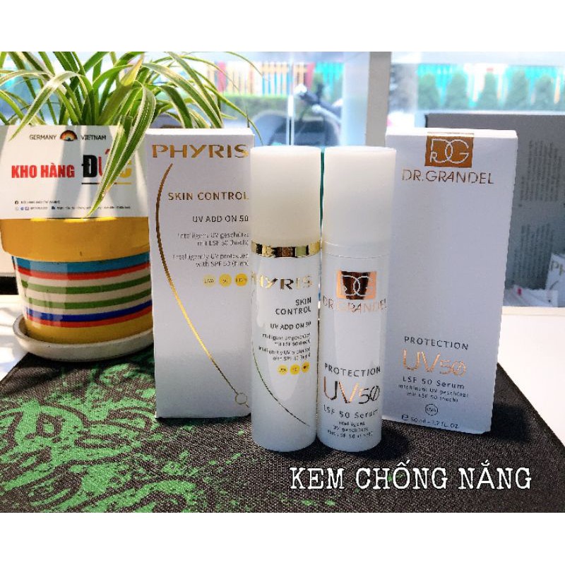 Kem chống nắng Phyris uv add on và protection uv 50