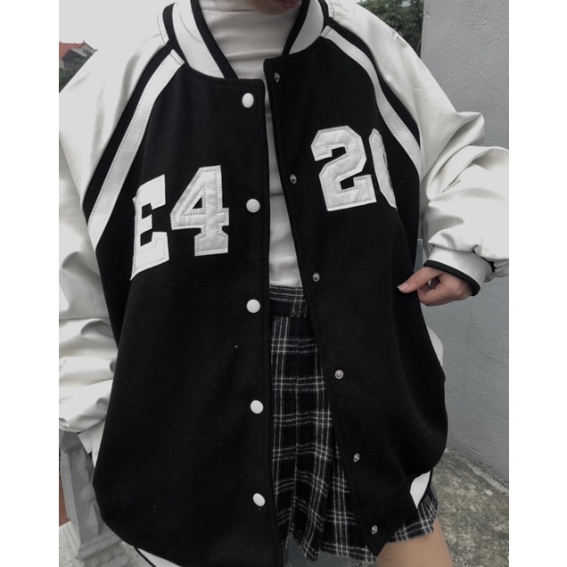 Áo Bomber E4-26 tay da hit hot, Áo khoác nam nữ phom rộng ✅ | BigBuy360 - bigbuy360.vn